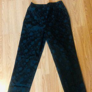 Black and Blue flower printed pants